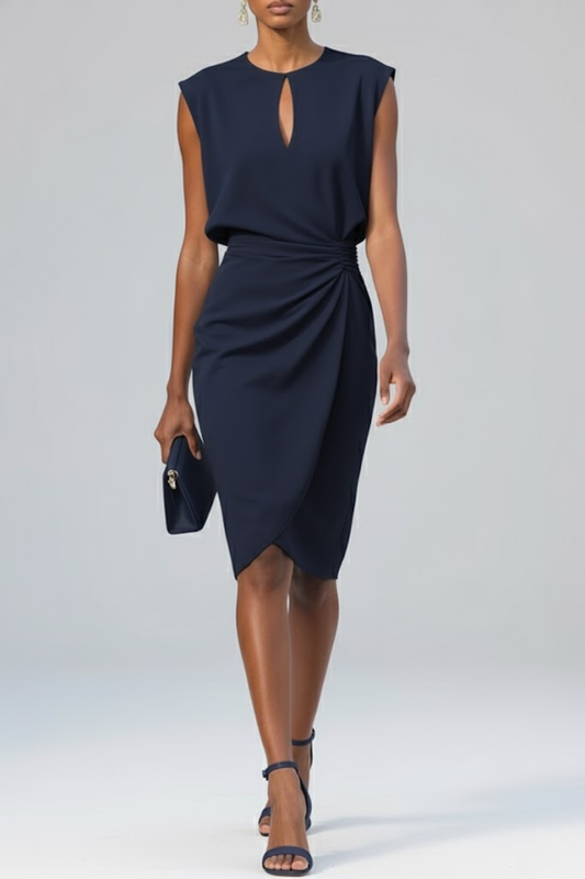 Ruca | Vestito Elegante Midi Drappeggiato