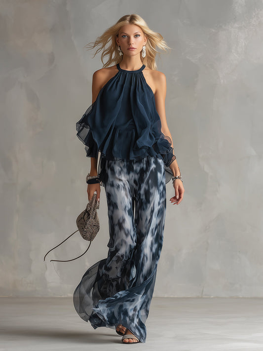 Élise | Completo Elegante e Leggero con Top Fluido e Pantaloni Ampi
