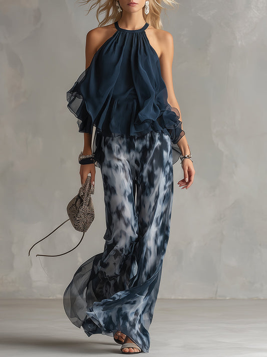 Élise | Completo Elegante e Leggero con Top Fluido e Pantaloni Ampi