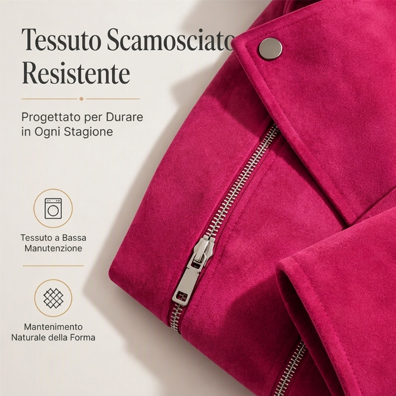Lucia - Giacca slim fit con rever - Grigio